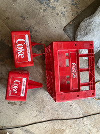 Coke Plastic cases x 3 