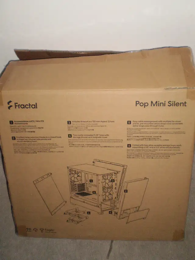 Desktop Computer CASE with Motherboard, Fans and Cables in System Components in City of Toronto - Image 4