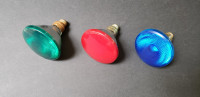 Red, Blue, Green 100W 115-125V Outdoor Flood Light Bulbs