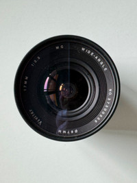 Vivitar 17mm Wide Angle lens, Nikon mount, f/3.5 with Hoya Skyli