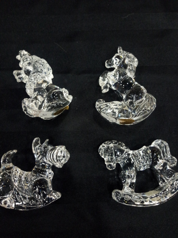 Princess House crystal rocking horse decoration in Arts & Collectibles in Edmonton