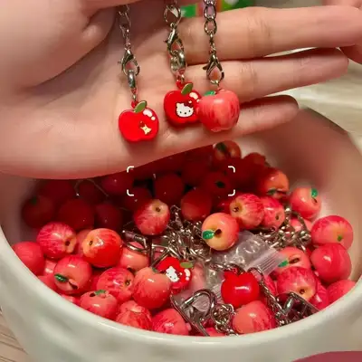 Hello Kitty Apple Phone Charm Keychain ebay.ca/itm/227432994154, View more