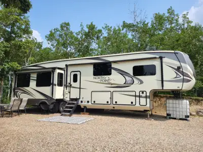 Used very little, second owners. Camper is parked at a seasonal site from May to September and store...