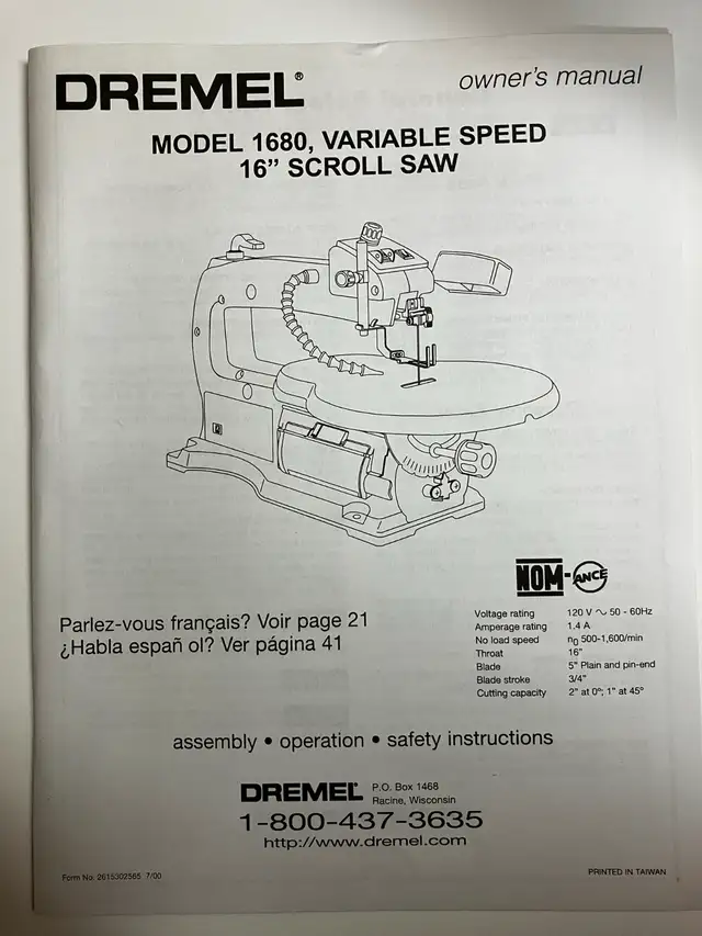Dremel 16” Scroll Saw in Power Tools in Kitchener / Waterloo - Image 9
