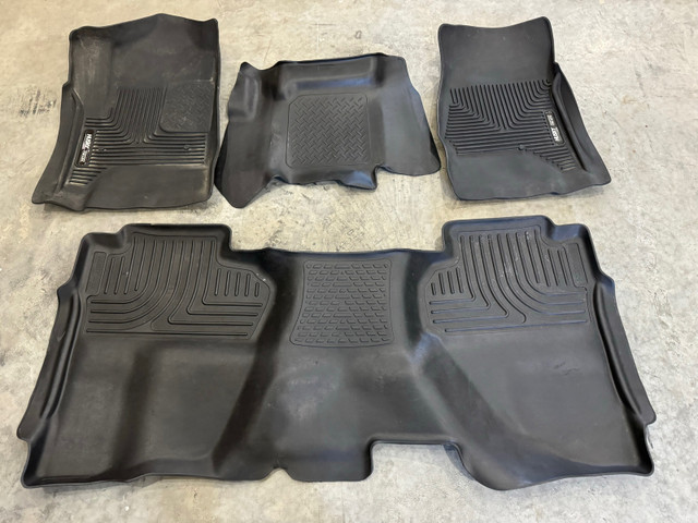 Chevrolet/GMC 1500 Husky Floor Liners Front/Back Seat 2014-2018 in Other Parts & Accessories in Sudbury
