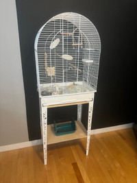 Cage d’oiseau avec base