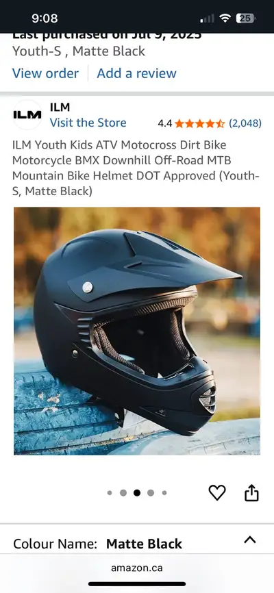 Youth S helmet, never worn, View more