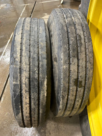 2 tires split on split rims 22.5 inch 