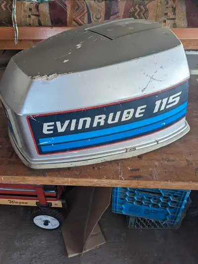 Parting out an Evinrude 115 HP outboard. Model E115TLCNB (1982) Was running great until now :( Crack...