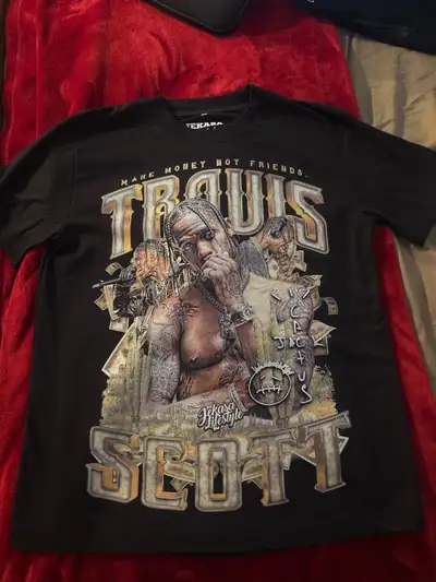 Travis Scott black T , View more