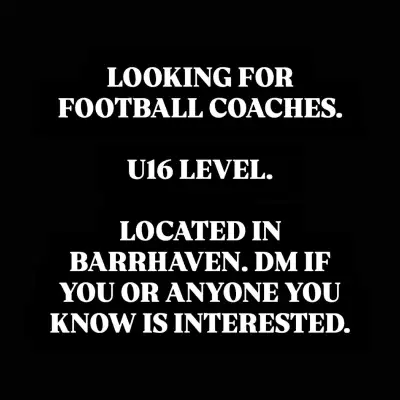 FOOTBALL COACHES NEEDED, View more