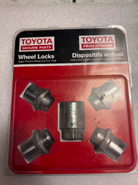 Used in good condition OEM wheel lock key set for Toyota vehicle