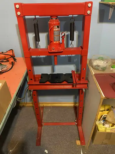 12 Ton Steel H-Frame Hydraulic Garage/Shop Floor Press, View more