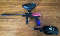Paintball marker with air tank, Spyder paintball marker