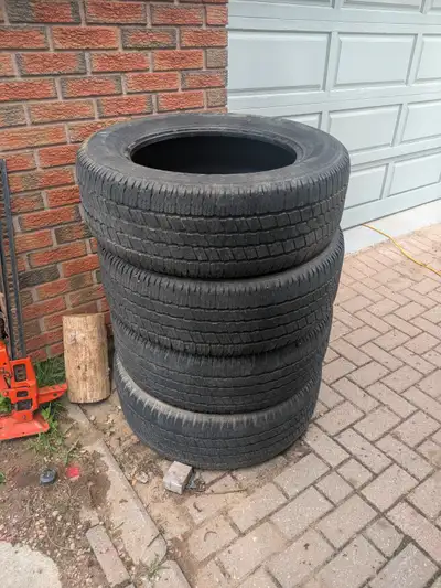 4 Tires for sale. #27560R20. 11000 miles on 2. Other 2 in fair condition.