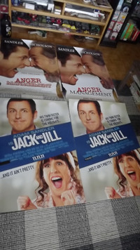 ADAM SANDLER POSTERS:ANGER MGMT,50FIRSTDATES,GROWN UPS,JACK&JILL