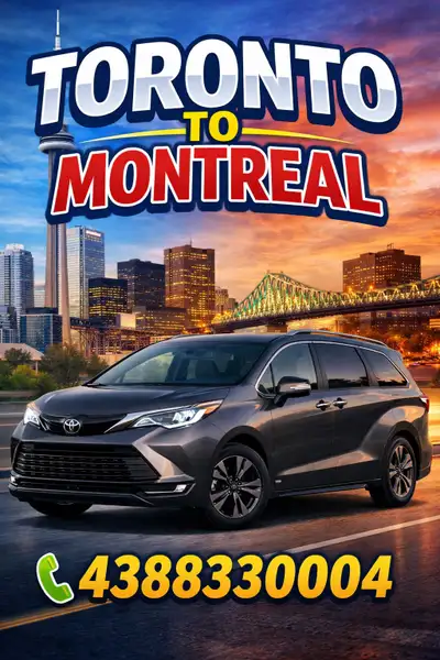 Rideshare everyday Montreal to Brampton , View more