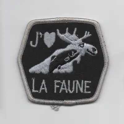 écusson j'aime la faune Molson chasse & pêche vintage patch