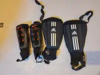 Soccer shin guards, boots and balls for sale