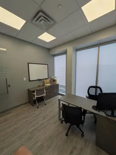 Spacious, private office available for rent in a modern, high-traffic plaza. Perfect for a lawyers,...