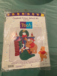 Christmas Winnie the Pooh cross stitch