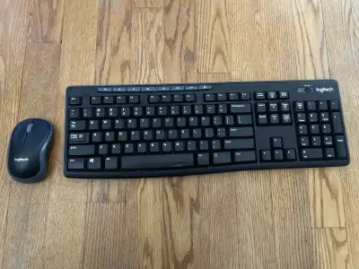 Logitech wireless mouse & keyboard w/no usb donlge, View more