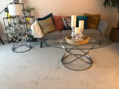 Table Set 1 coffee table and 2 end tables Measurements provided in the pictures *** buyer will need...
