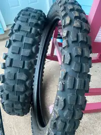 Two Dual Purpose Tires for Sale.