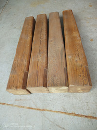 Four Wooden Table Legs