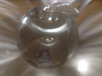 VINTAGE GLASS PAPER WEIGHT / DECORATION