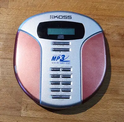 KOSS portable CD player model CDP3001-5 series I haven't used it in years, but I just tried it and i...