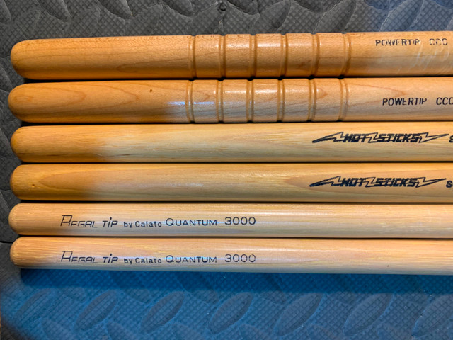 Vintage Lightly Used Assorted Drum Sticks in Drums & Percussion in Mississauga / Peel Region - Image 4