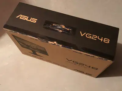 Selling a brand new ASUS VG248QG 24-inch 165Hz gaming monitor, still sealed in the box and never use...