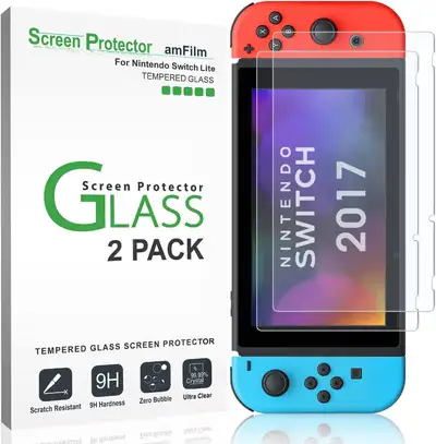 NEW amFilm Nintendo Switch Screen Protector (2 Pack), View more