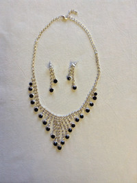 Cubic Zirconia necklace and earrings