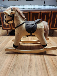 Wooden rocking horse