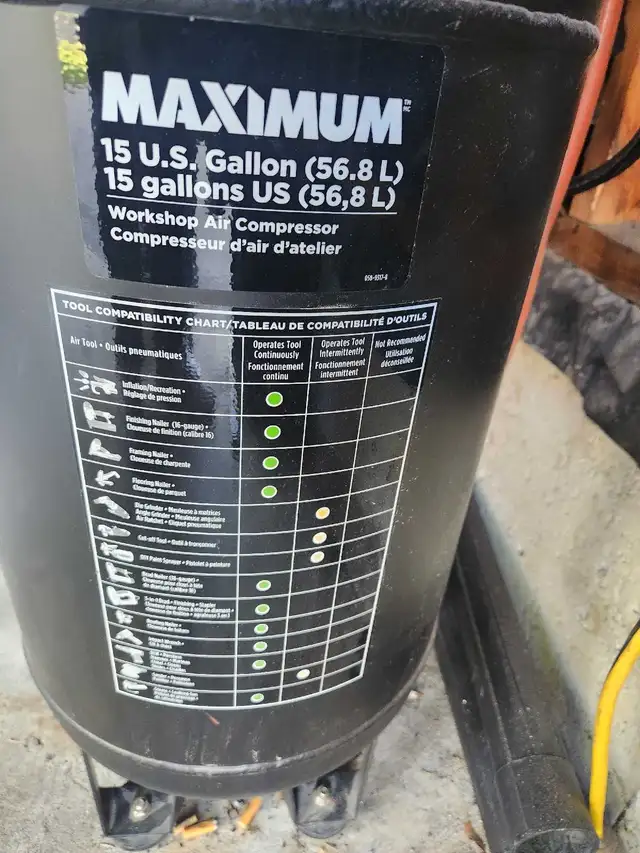 air compressor 15 gallons in Power Tools in Oshawa / Durham Region - Image 6