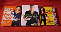 Cookbooks Rachael Ray and Curtis Stone. Lot of 3 Books