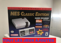 1 vrai mini NES classic + tout les jeux ajoutés. Manque la boîte