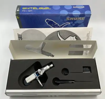 SHURE DJ TURNTABLE CARTRIDGE, TESTED, IN BOX IN GOOD SHAPE $79+TAX 68599