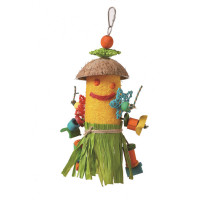Hawaiian Style Loofah Man Parrot Toy