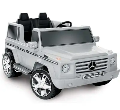 Electric MERCEDES BENZ G55 AMG SILVER KIDS ELECTIC RIDE ON CAR