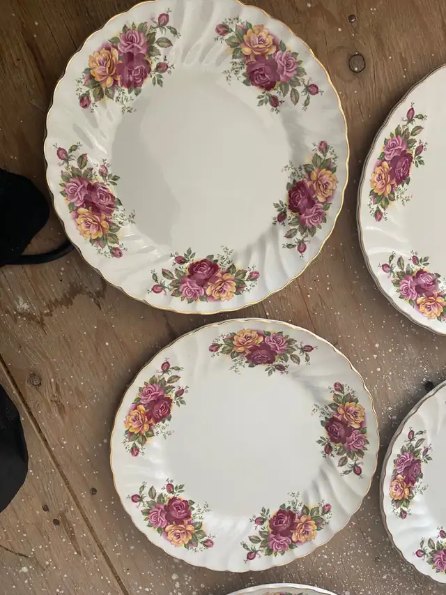 MYOTT ROSE GARDEN IRONSTONE WARE DINNER PLATE MADE IN ENGLAND in Kitchen & Dining Wares in Mississauga / Peel Region - Image 9