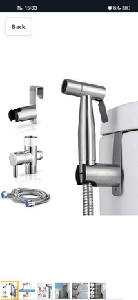 Handheld Bidet Sprayer for Toilet-Adjustable Water Pressure Cont