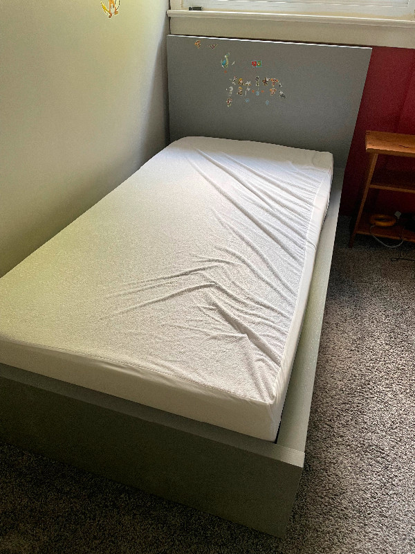 VGUC. Ikea Malm single bed frame and slats Beds & Mattresses City