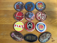 Vintage 12 Wheaties Cereal Car Emblem Badge Tin Signs $100 