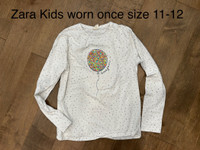 Zara girls top worn once! Size 11-12