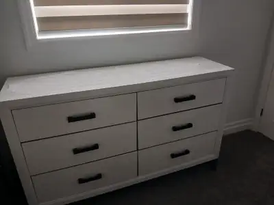 White 6-Drawer Dresser,, View more