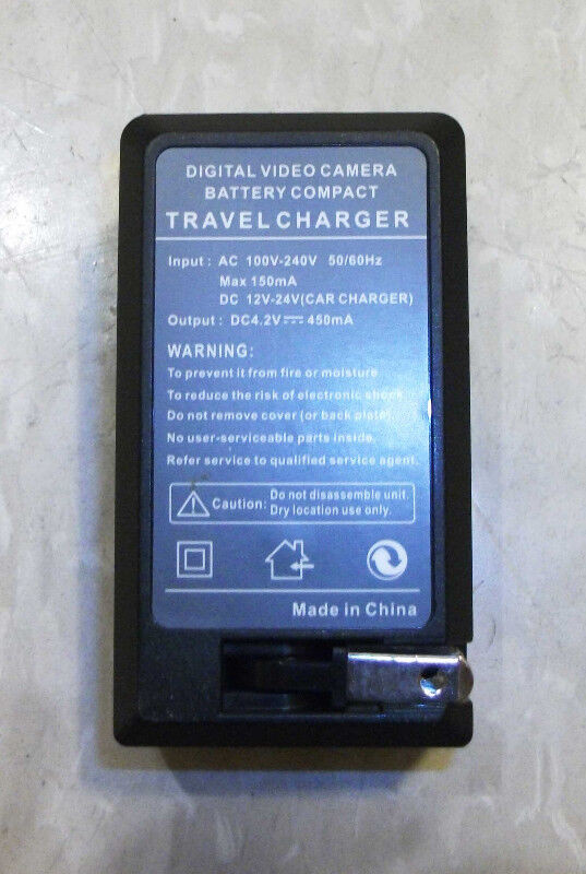 Camera Battery Travel Charger DC4.2V 450mA Chargeur de batterie dans Autre  à Ville de Montréal - Image 3