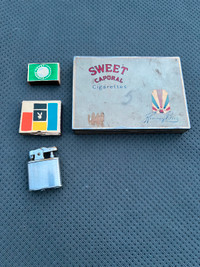 VINTAGE PACKAGE DEAL - PLAYBOY MATCH BOX LIGHTER SWEET CAPORAL